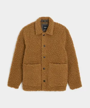 Sherpa Chore Coat in Leather Brown