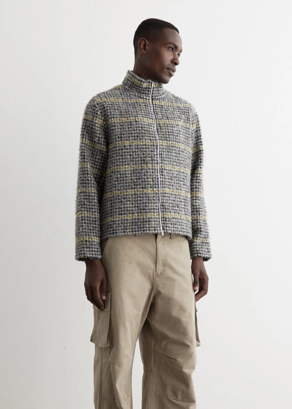 Shrunken Full-Zip Polo