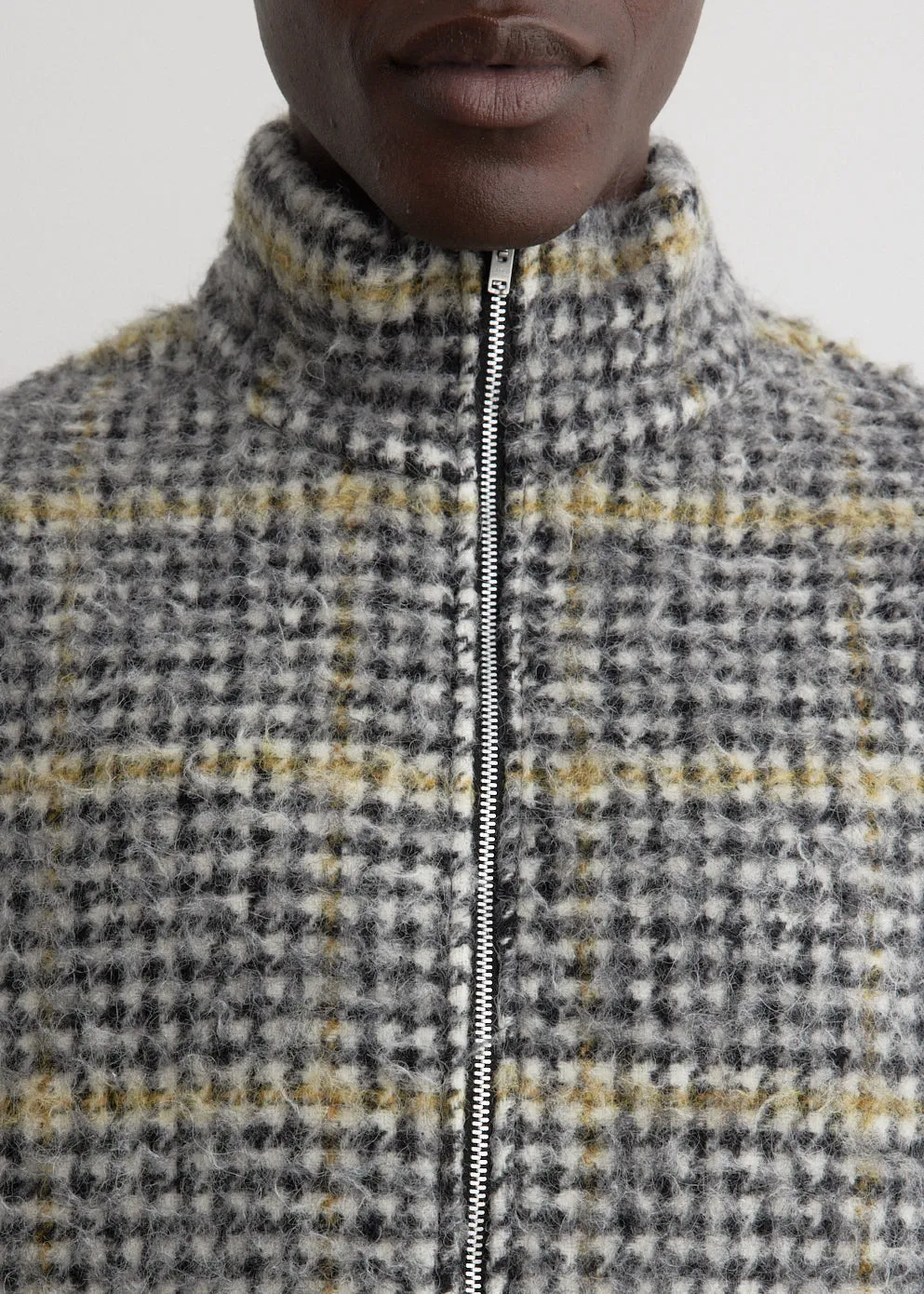 Shrunken Full-Zip Polo