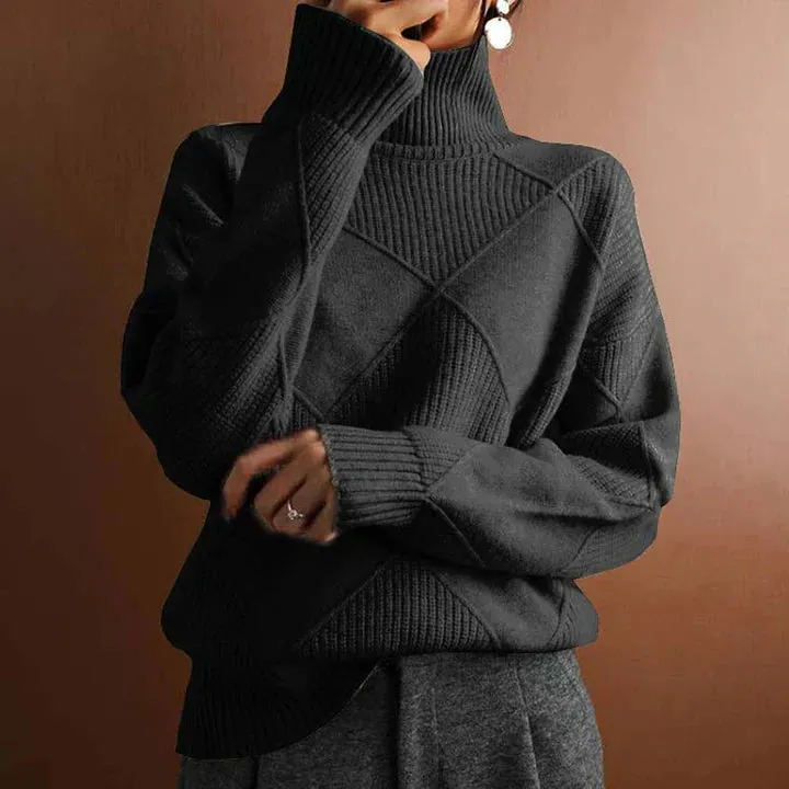 Simple knitted casual sweater