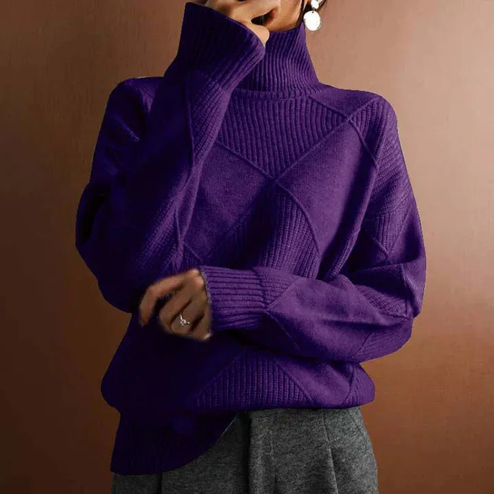 Simple knitted casual sweater