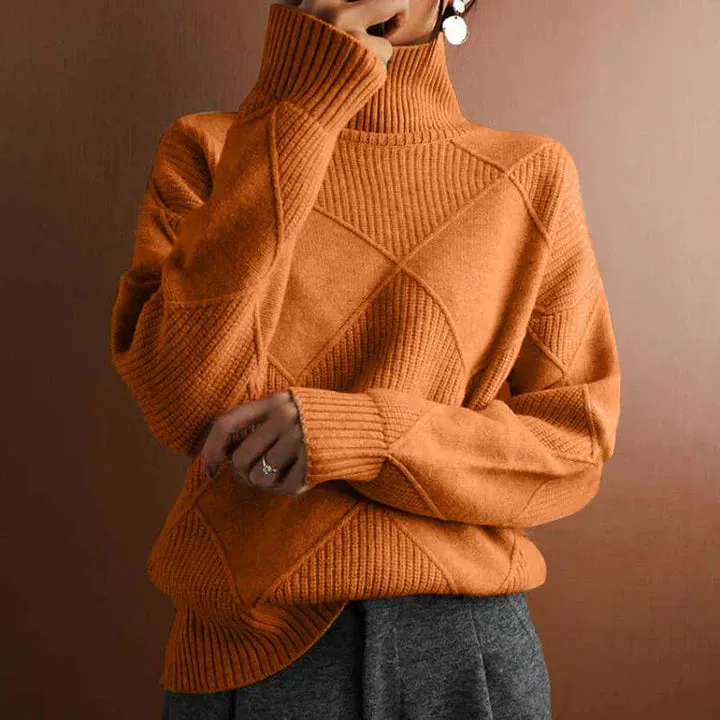 Simple knitted casual sweater