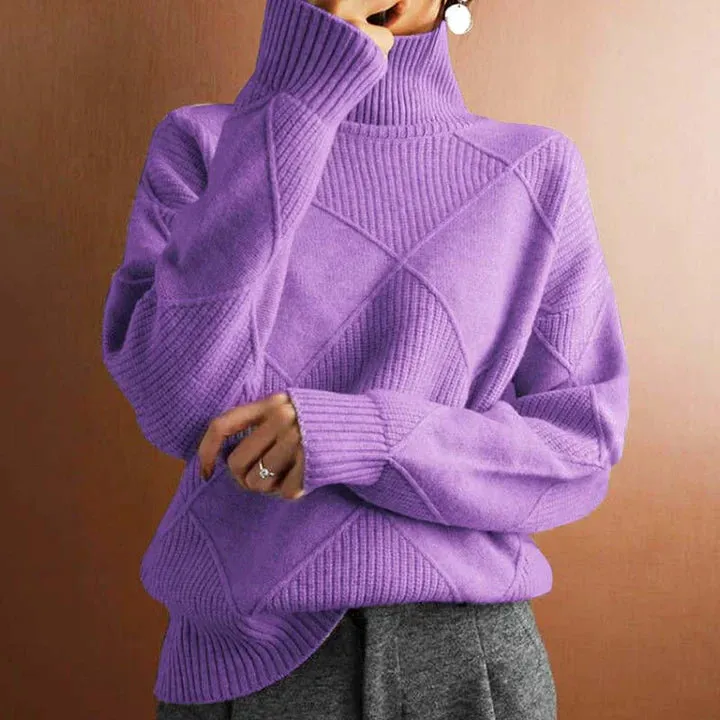 Simple knitted casual sweater