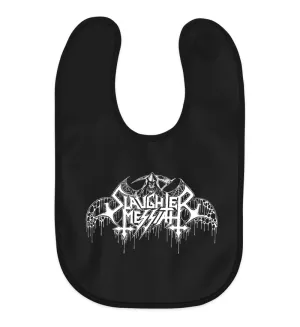 SLAUGHTER MESSIAH | "White Logo" | Black Baby Bib