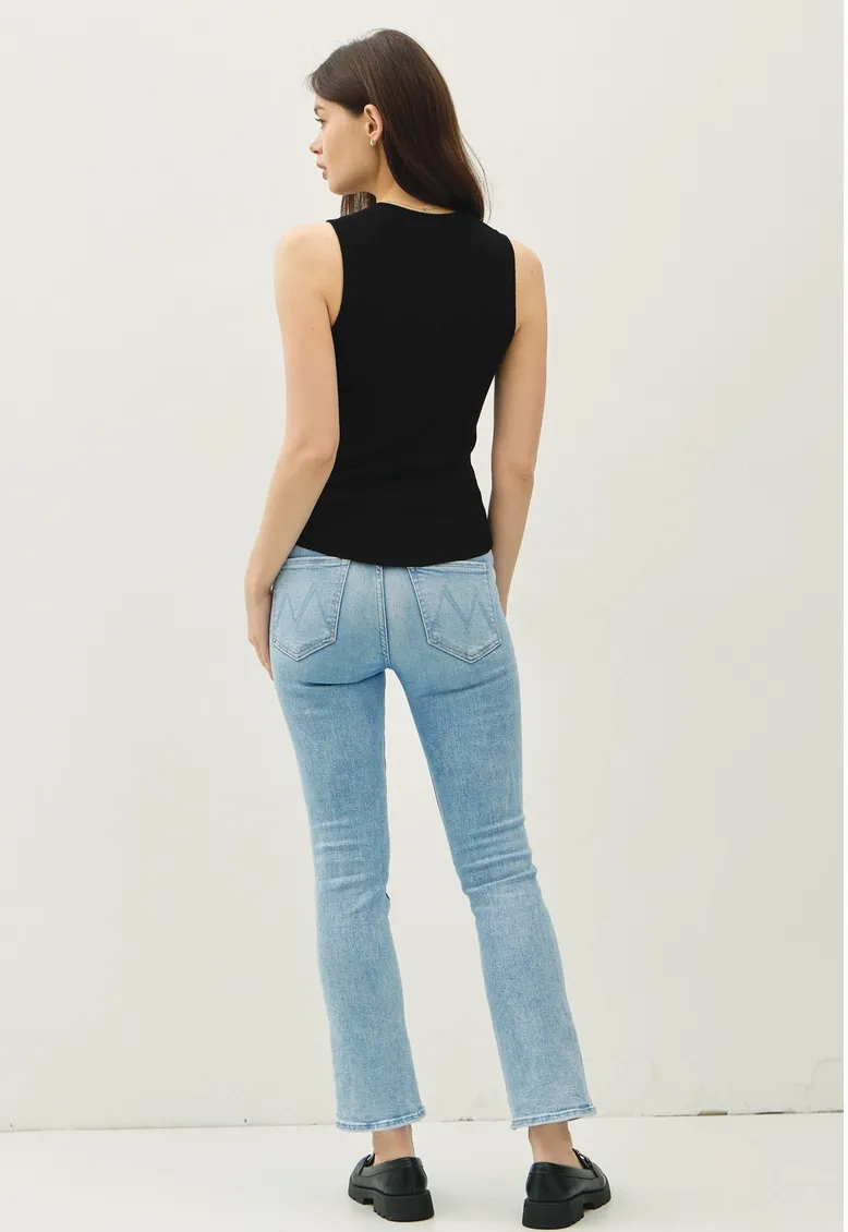 Sleeveless Ribbed Knit Tank