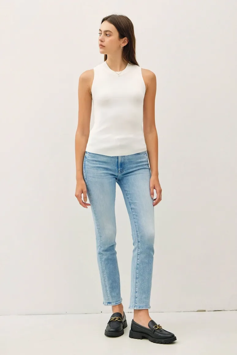Sleeveless Ribbed Knit Tank