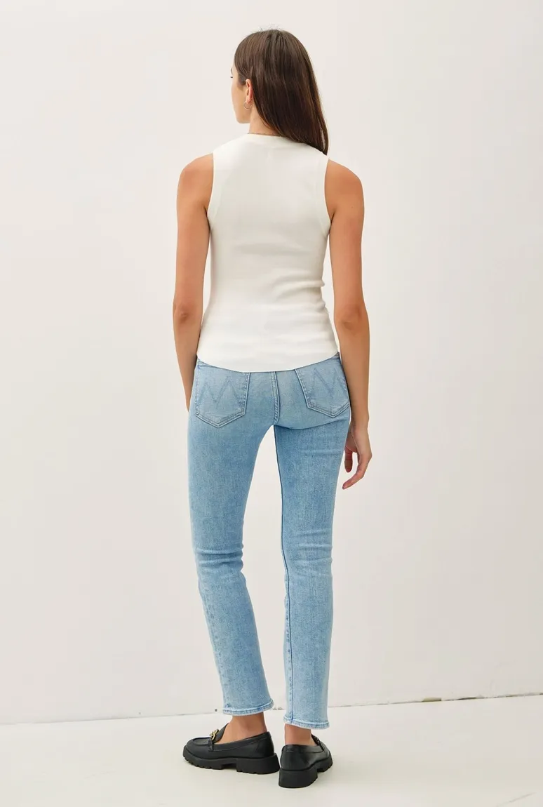 Sleeveless Ribbed Knit Tank