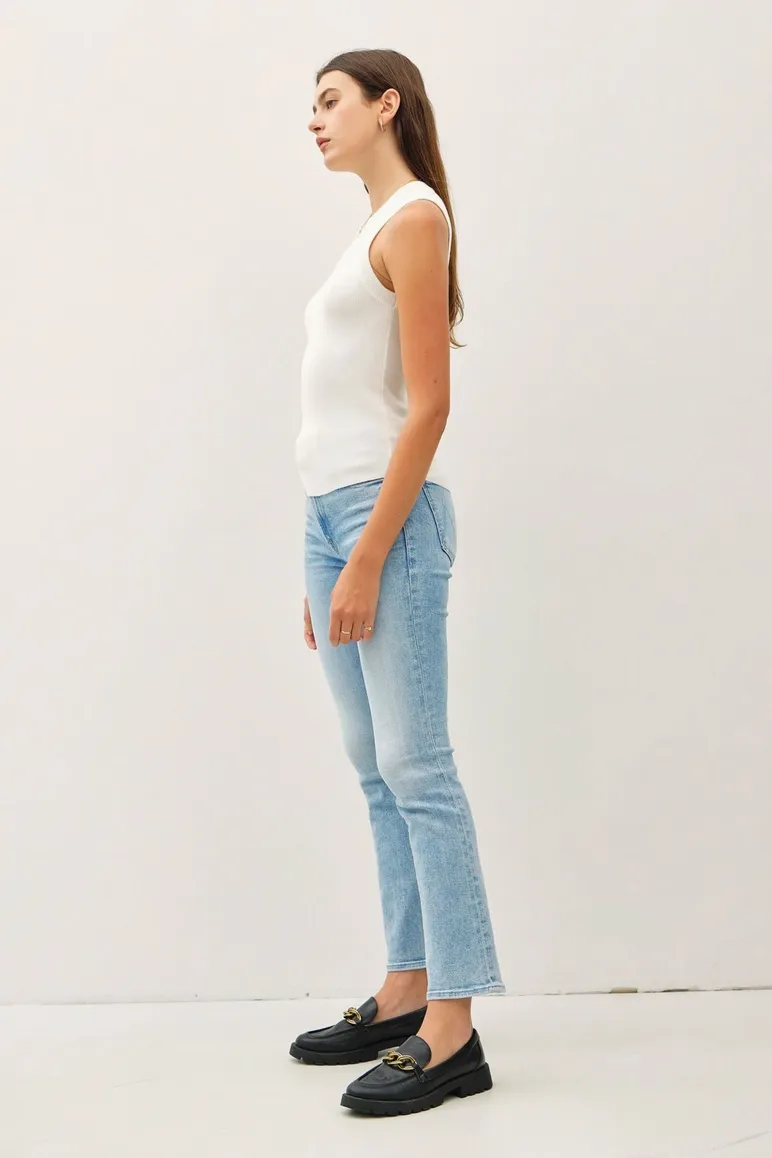 Sleeveless Ribbed Knit Tank