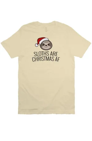 Sloths Are Christmas AF Unisex Tee