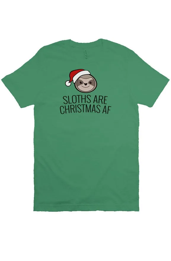 Sloths Are Christmas AF Unisex Tee
