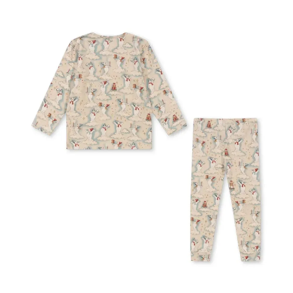 Snow Cotton Top and Leggings Pyjama Set