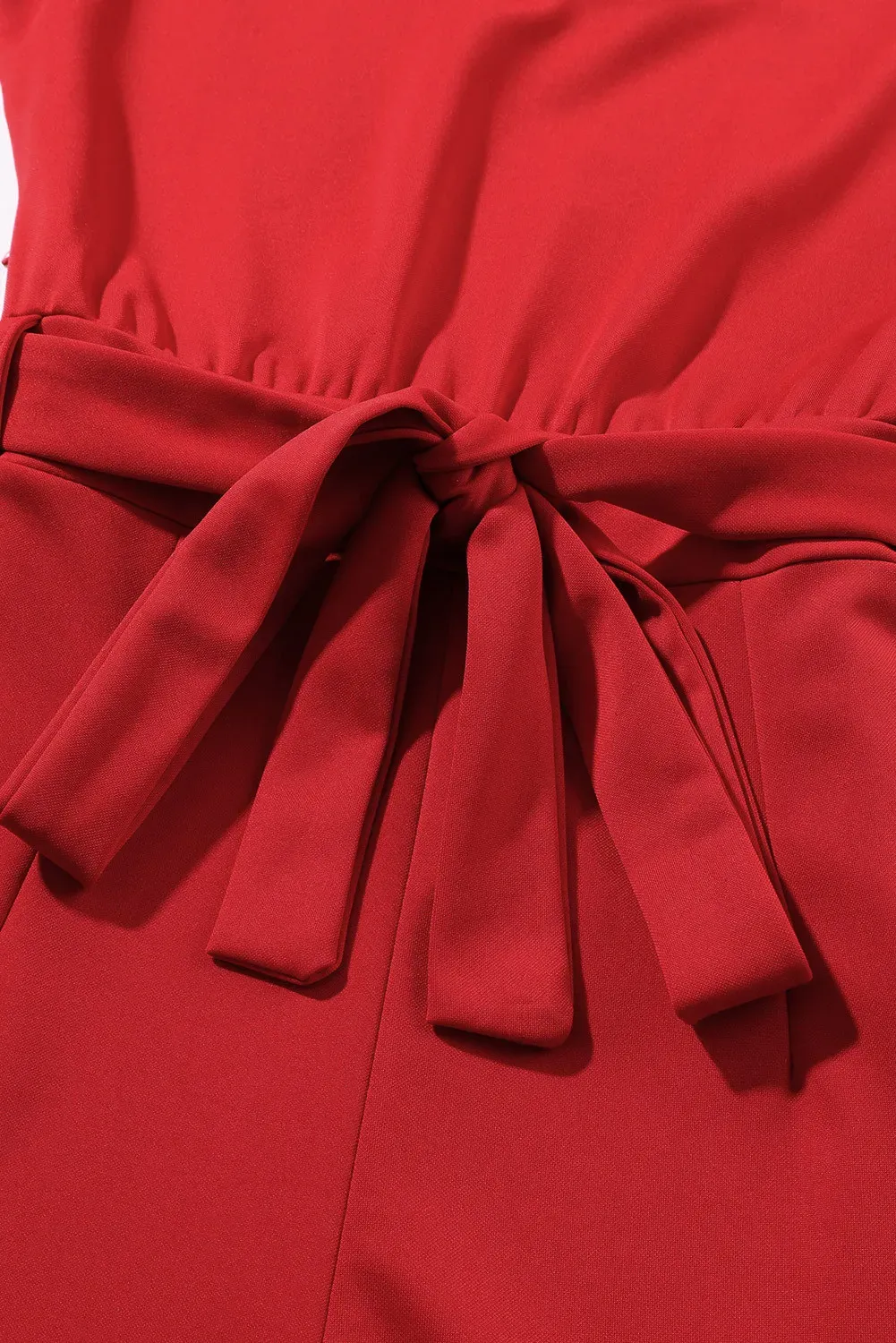 So Glam Belted Jumpsuit