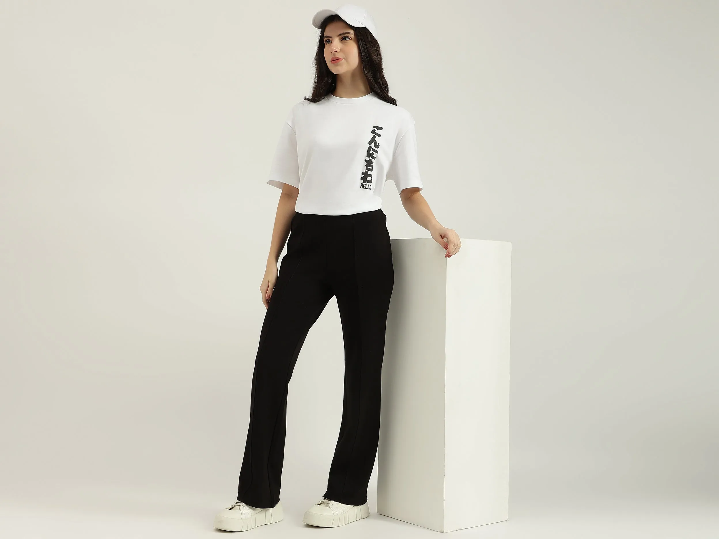 Solid Bootcut Fit Leggings
