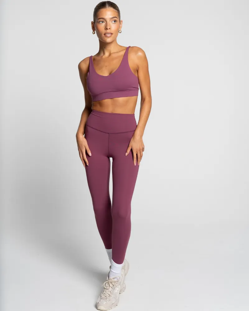 Staple Full Length Legging - Merlot