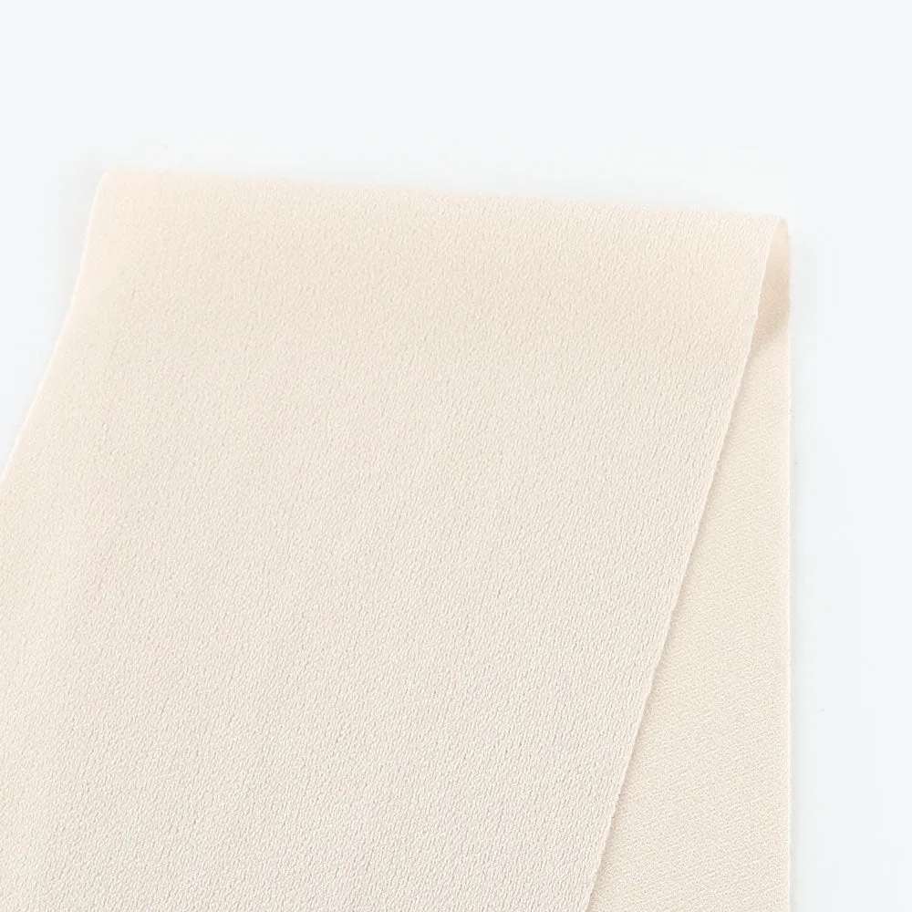 Stretch Poly Crepe Jersey - Soy