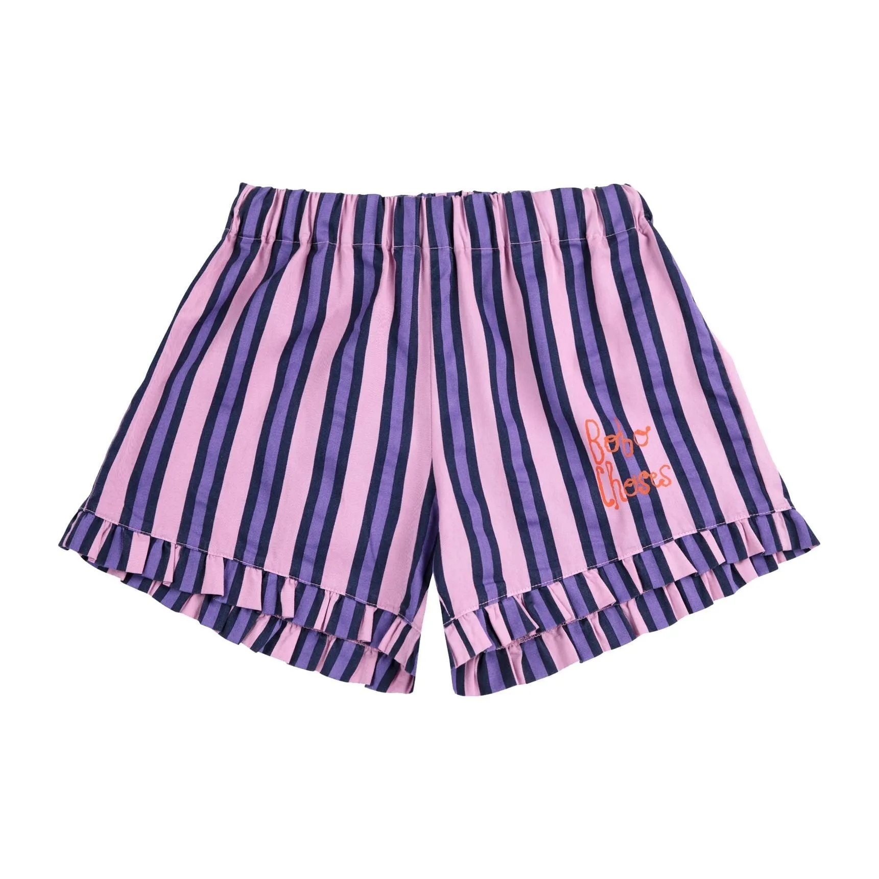 Stripes All Over Ruffle Shorts