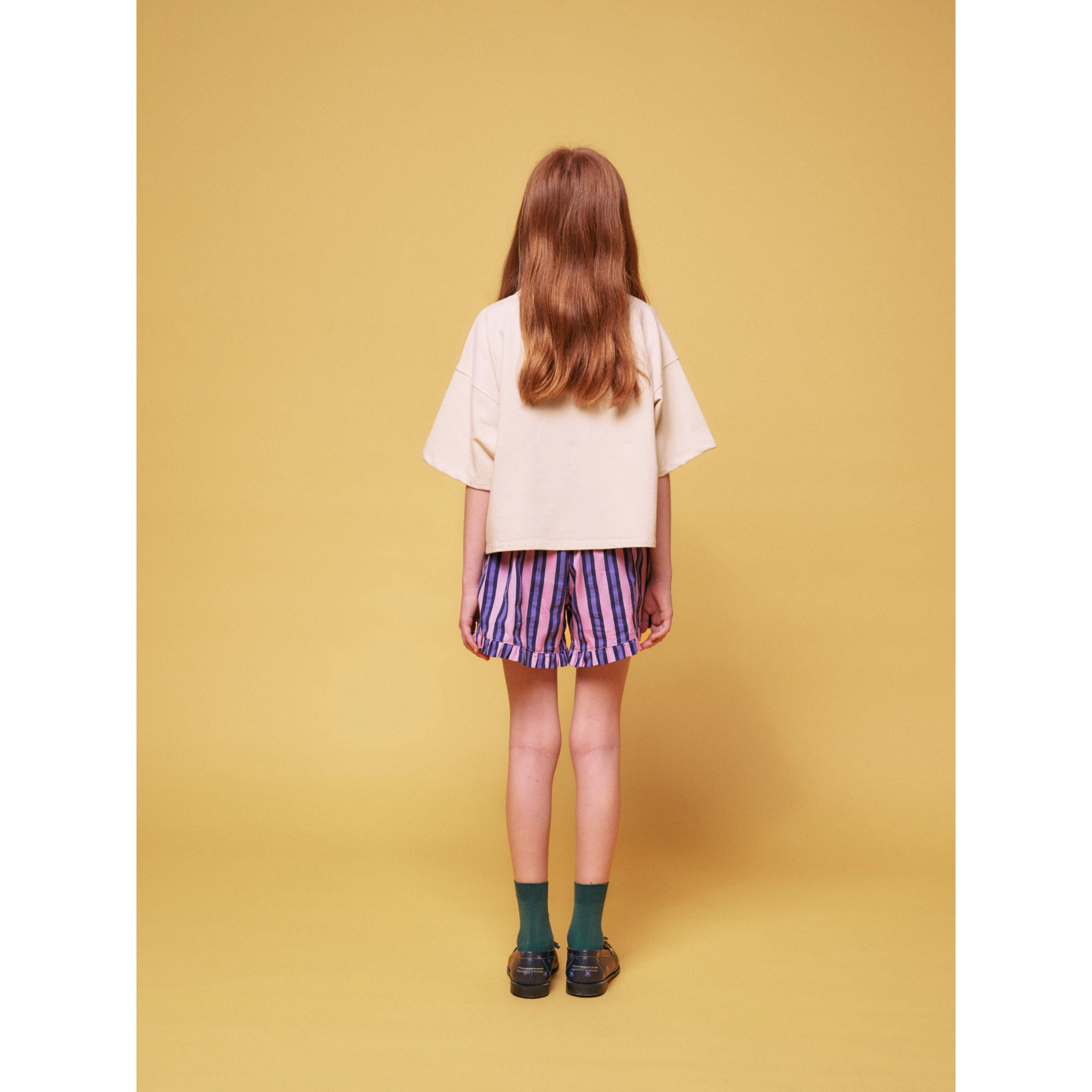 Stripes All Over Ruffle Shorts