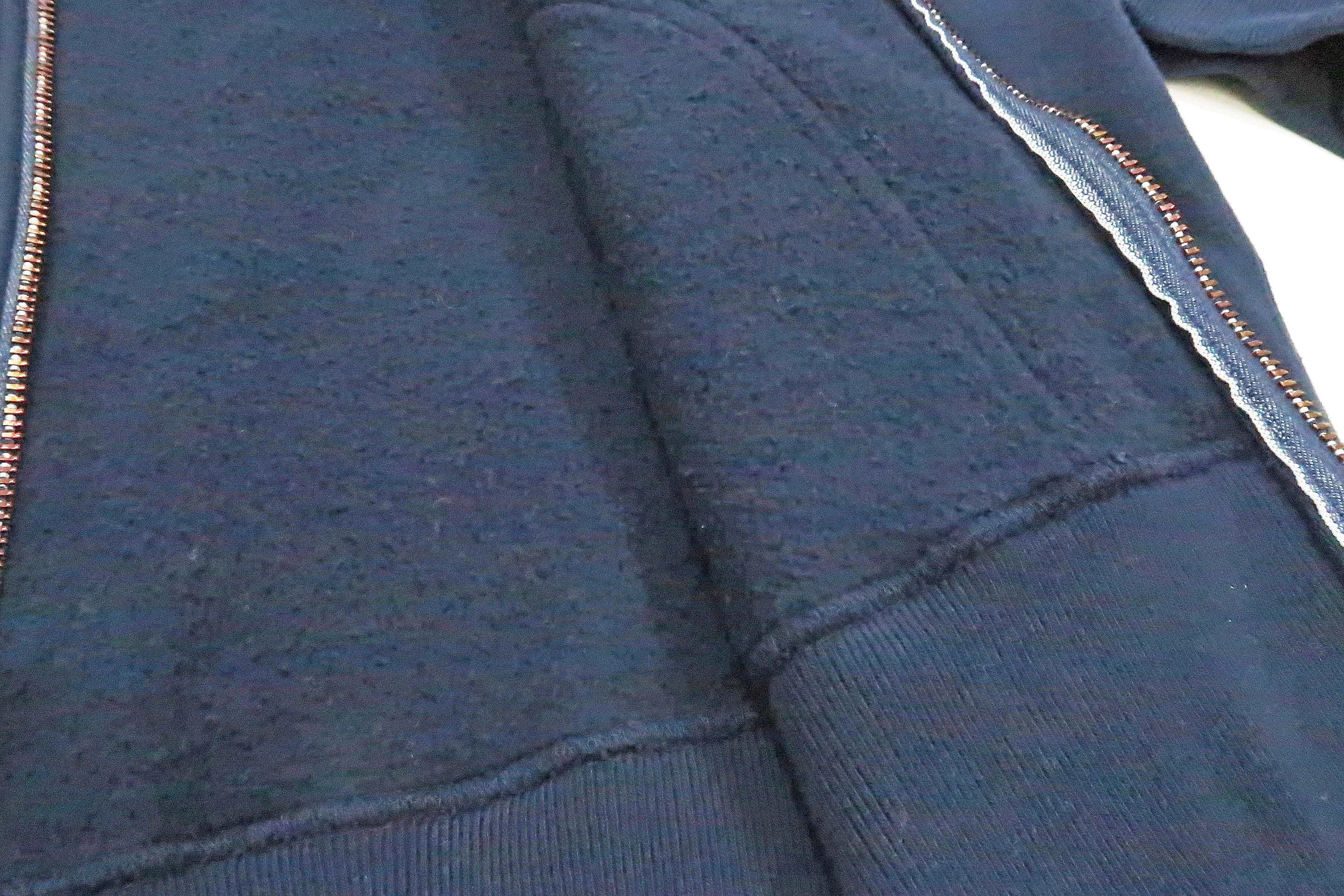 Studio D'artisan Plain Hoodie Men's Solid Zip-Up Hooded Sweatshirt 8087M Navy-Blue