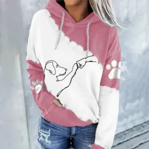 Stylish Rosamund Hoodie Featuring a Dog Design