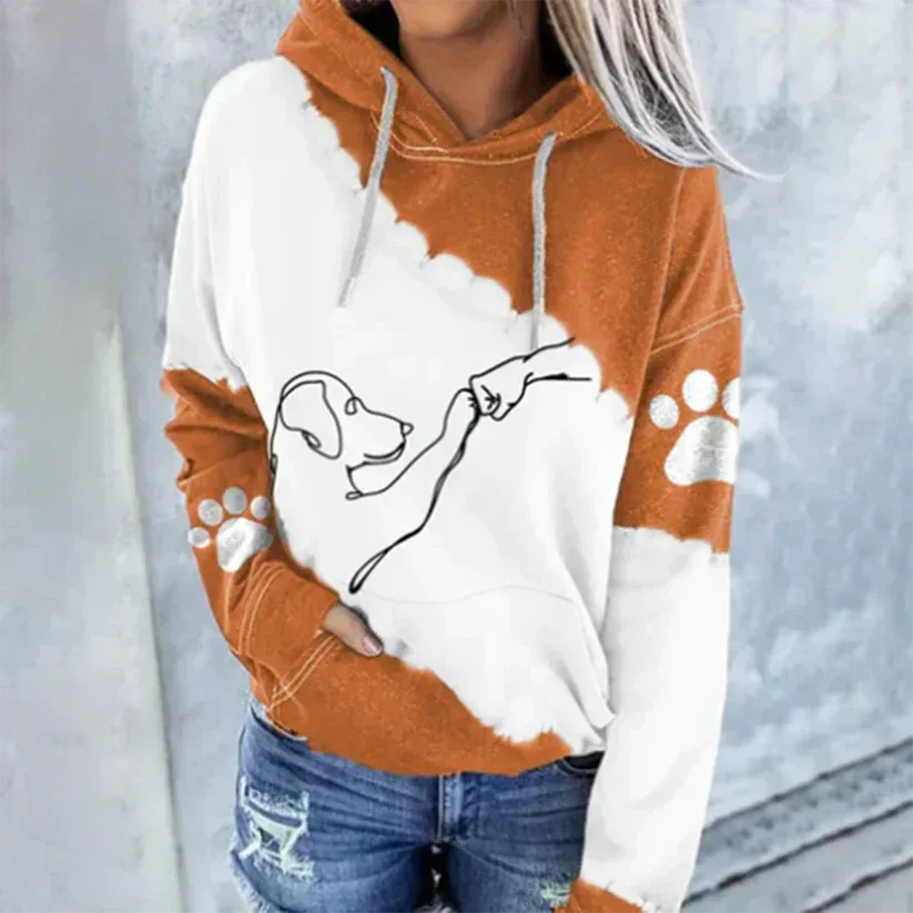 Stylish Rosamund Hoodie Featuring a Dog Design