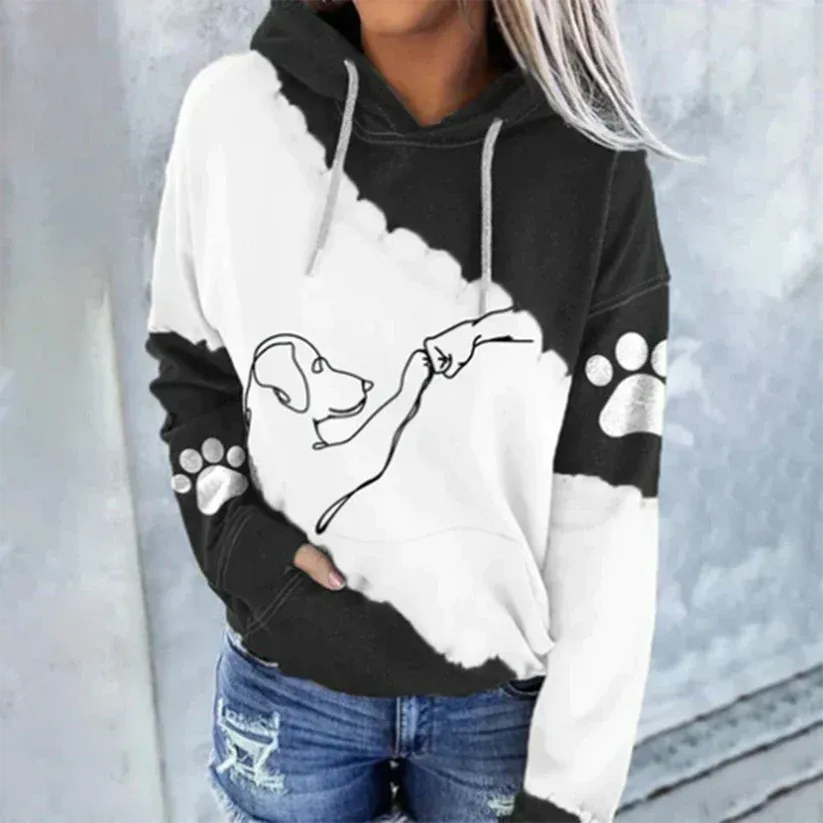 Stylish Rosamund Hoodie Featuring a Dog Design