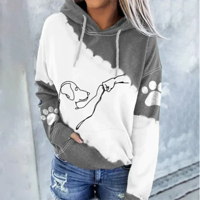 Stylish Rosamund Hoodie Featuring a Dog Design