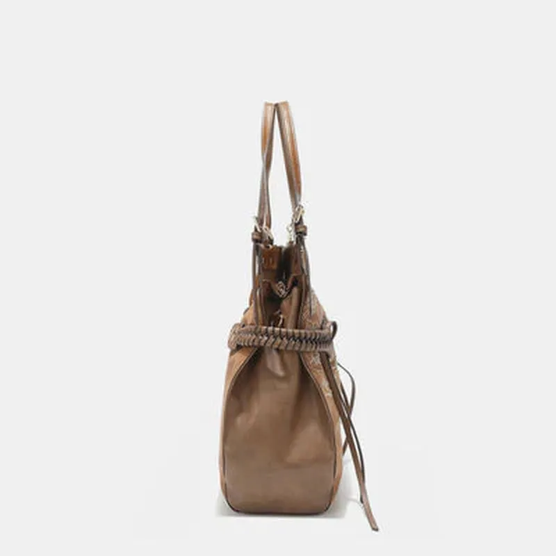 TasselGlam™ Braided Rhinestone Hobo – Nicole Lee USA Embroidered Luxe Bag