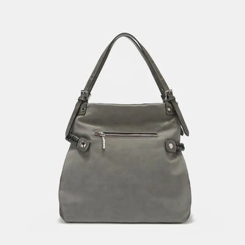 TasselGlam™ Braided Rhinestone Hobo – Nicole Lee USA Embroidered Luxe Bag