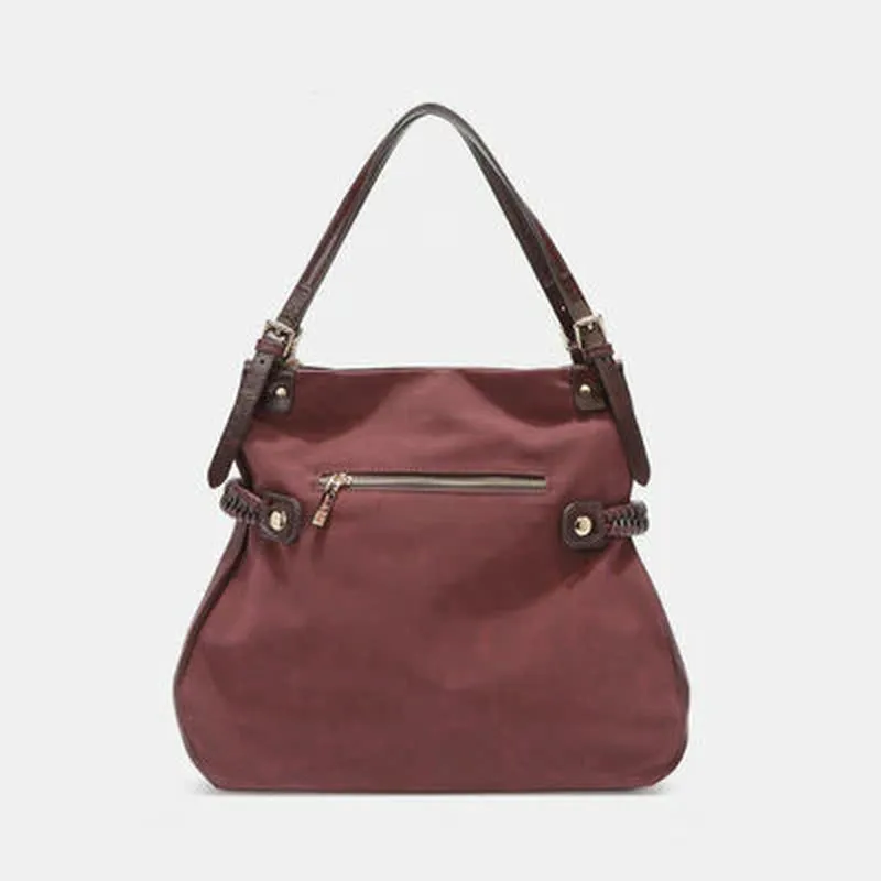TasselGlam™ Braided Rhinestone Hobo – Nicole Lee USA Embroidered Luxe Bag