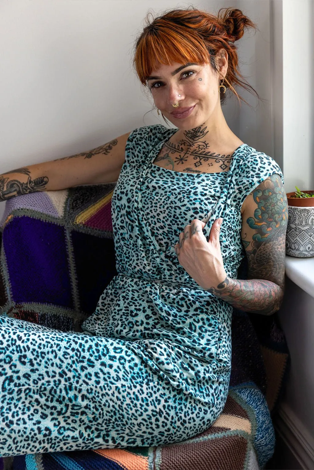 The Breastfeeding Jumpsuit - Lexi Blue