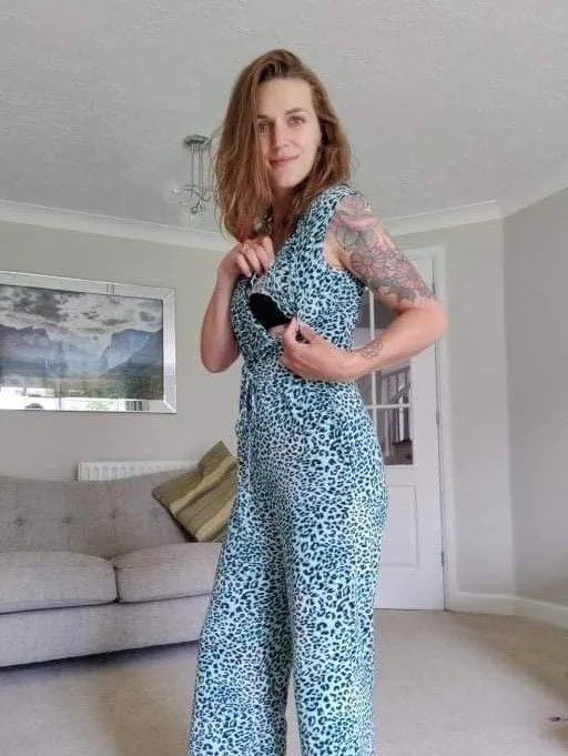 The Breastfeeding Jumpsuit - Lexi Blue