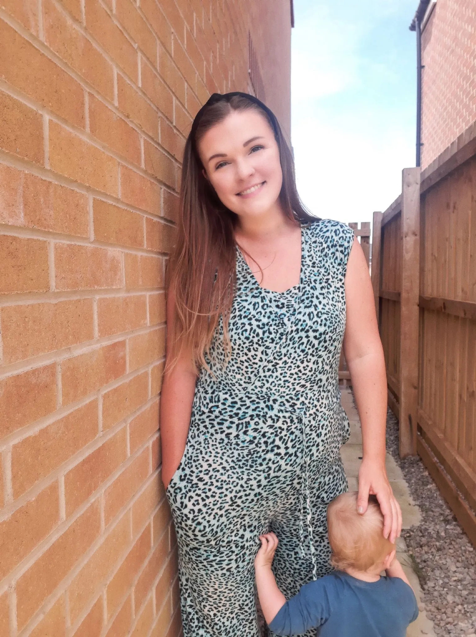 The Breastfeeding Jumpsuit - Lexi Blue