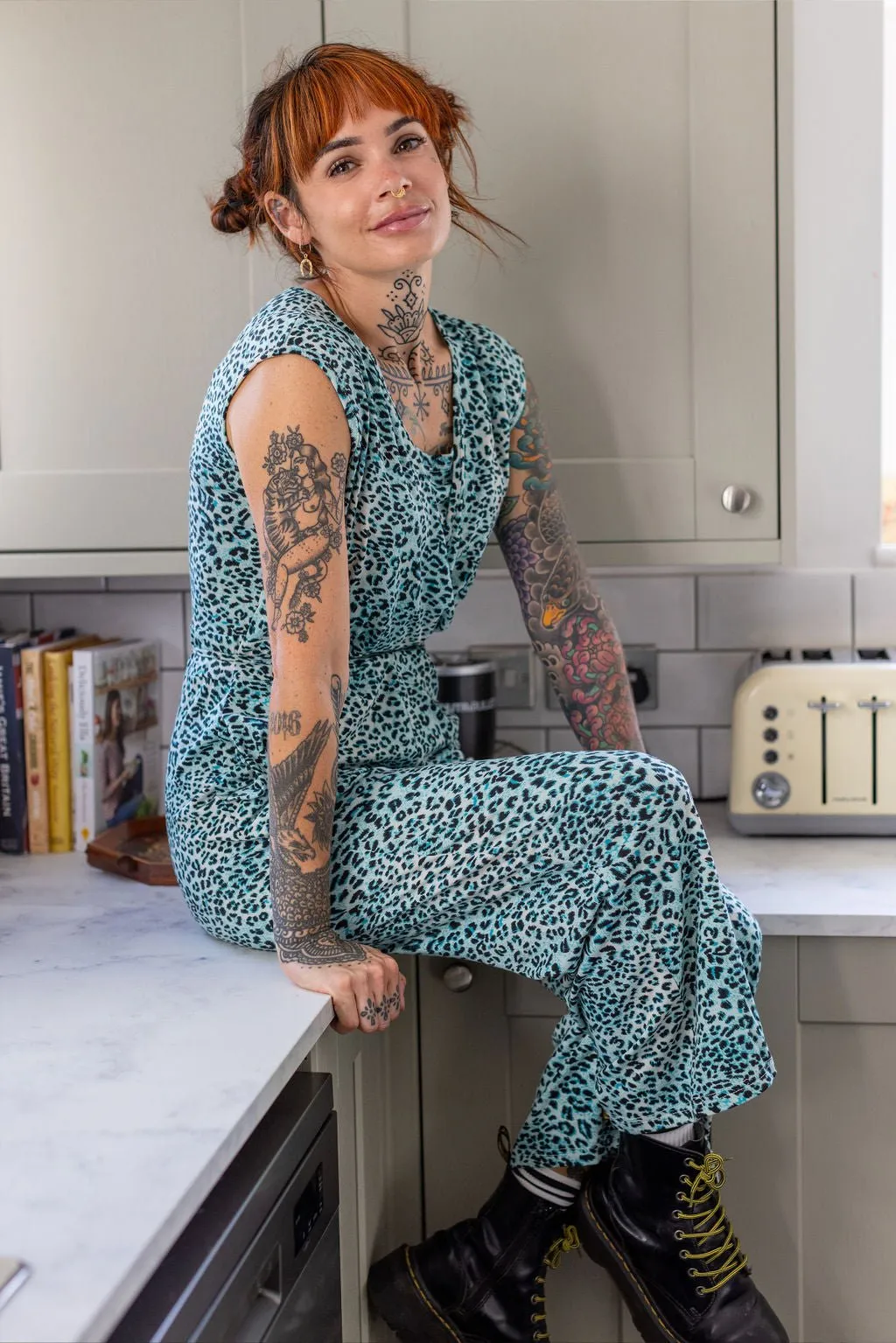 The Breastfeeding Jumpsuit - Lexi Blue