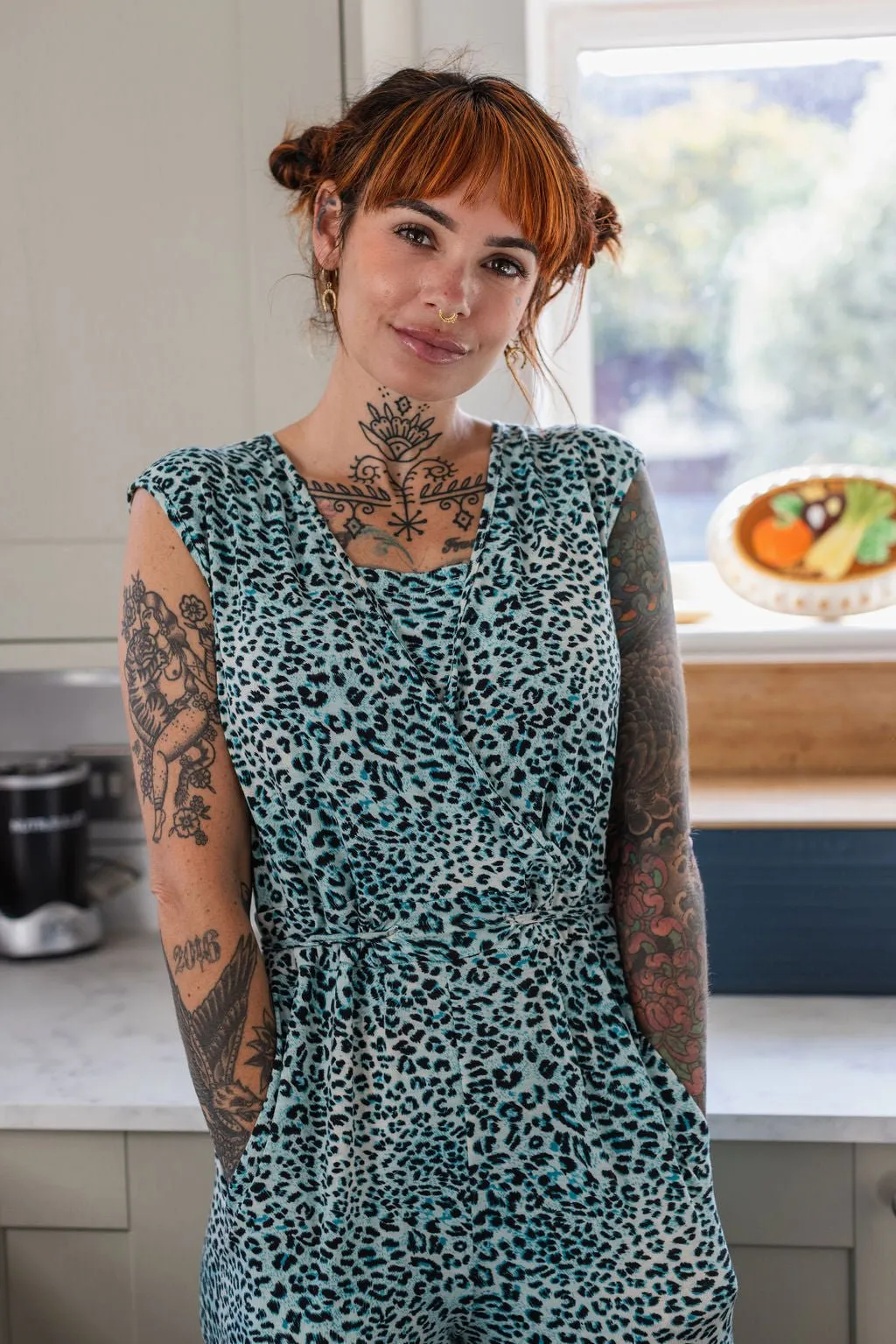 The Breastfeeding Jumpsuit - Lexi Blue