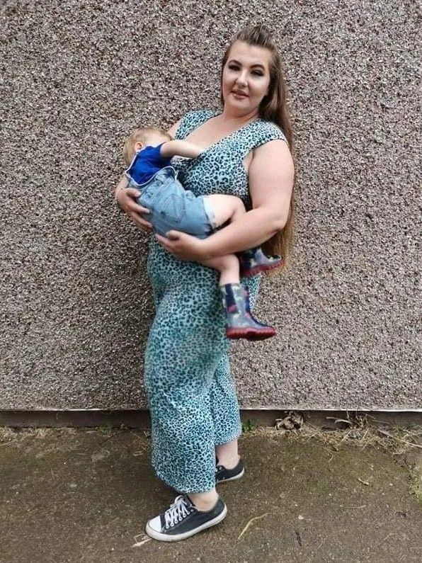 The Breastfeeding Jumpsuit - Lexi Blue