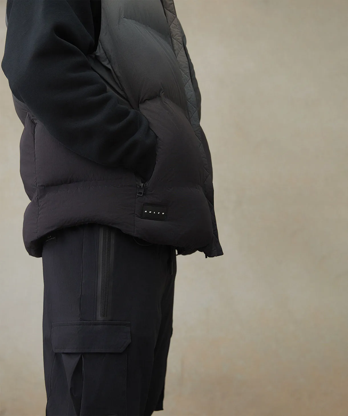 The Falco Puffer Vest - Charcoal