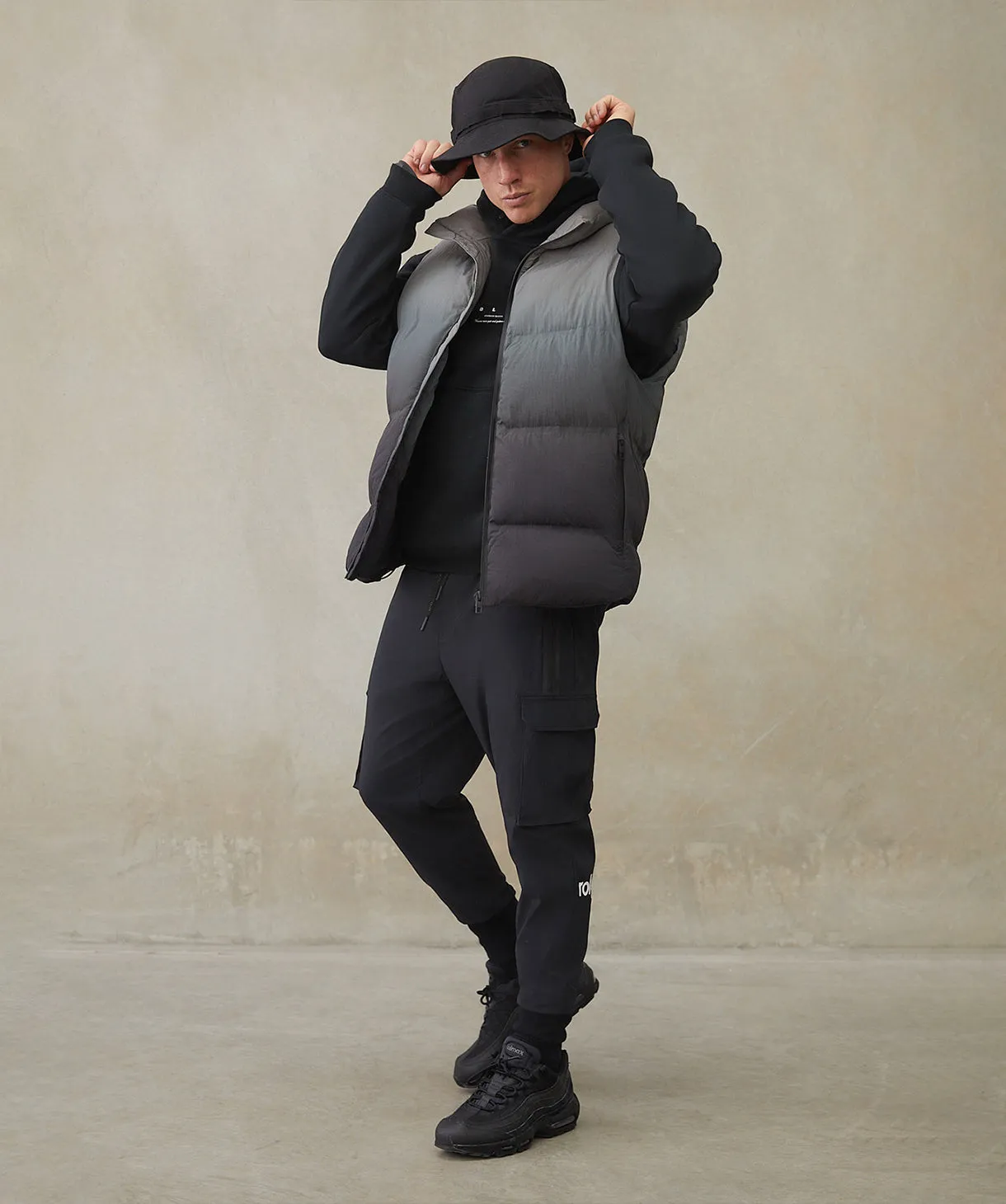 The Falco Puffer Vest - Charcoal