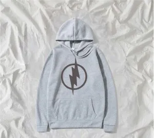 The Flash Printed Fleece Full Sleeves Pull Over Hoodie For Men