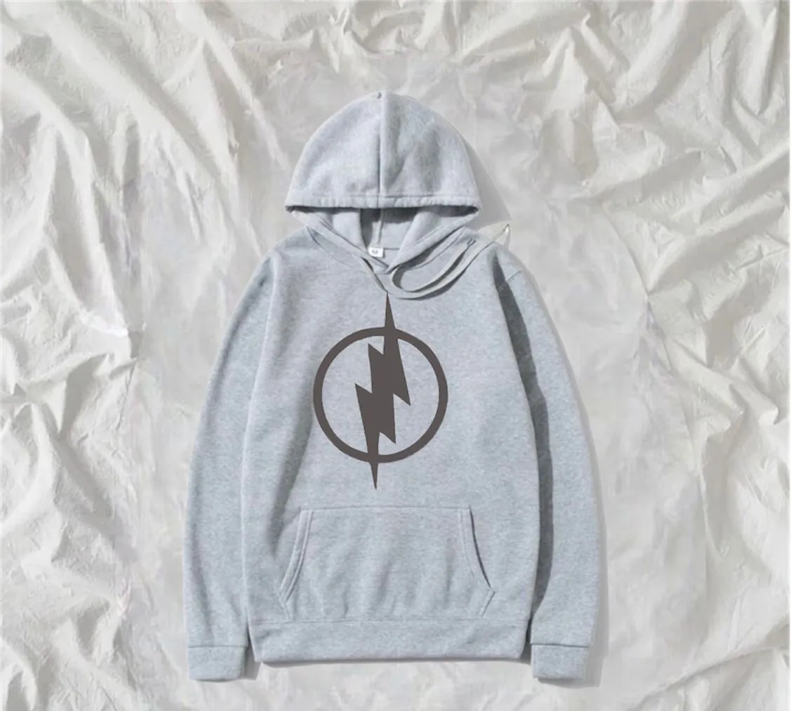The Flash Printed Fleece Full Sleeves Pull Over Hoodie For Men