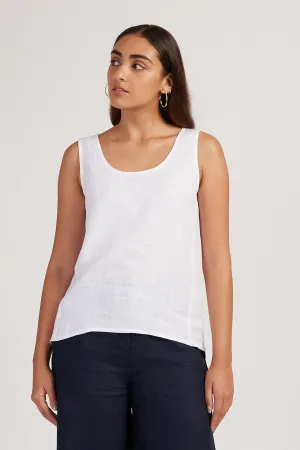 The Linen Round Neck Tank