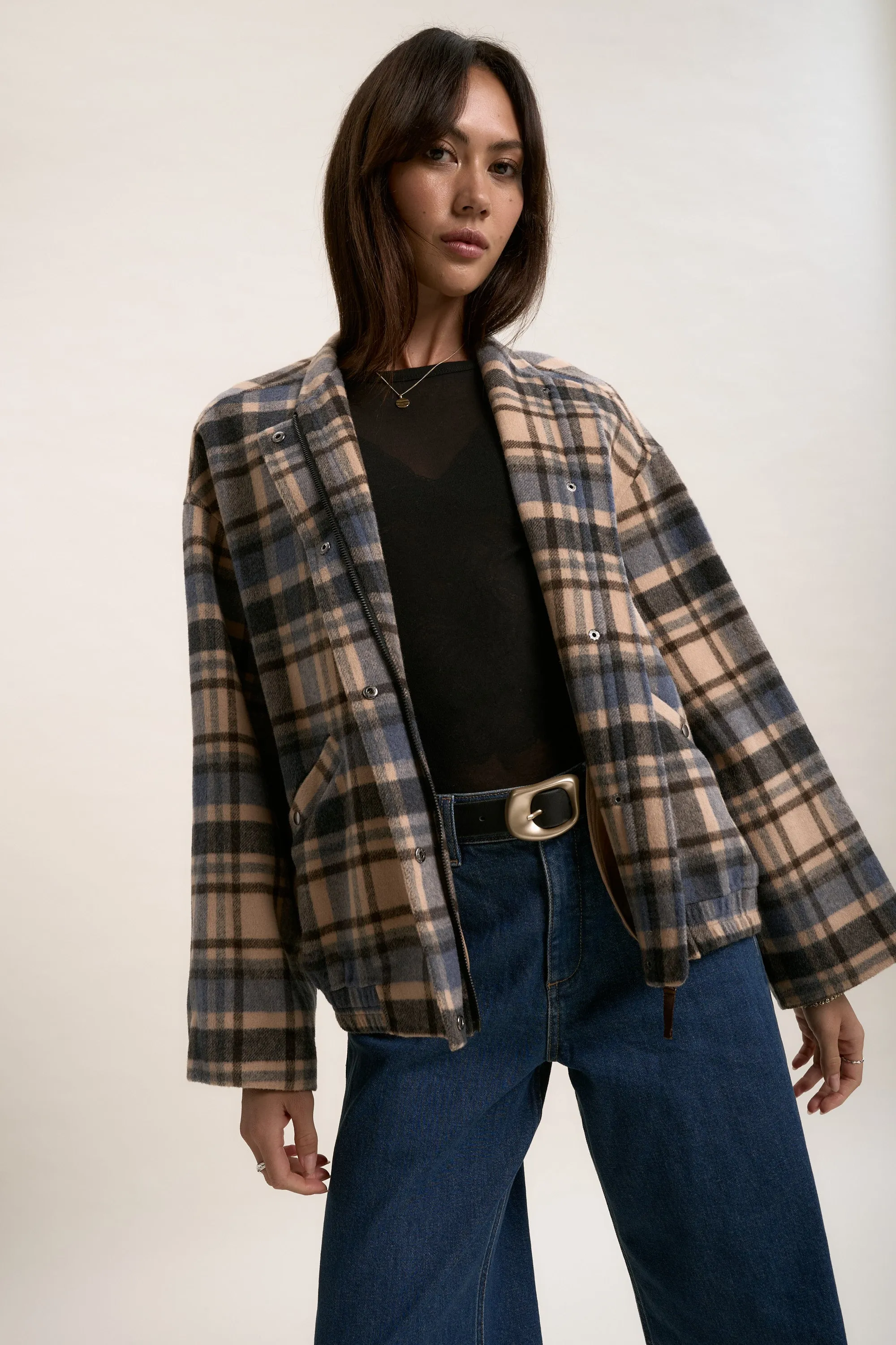 The Wool Blend Bomber Coat