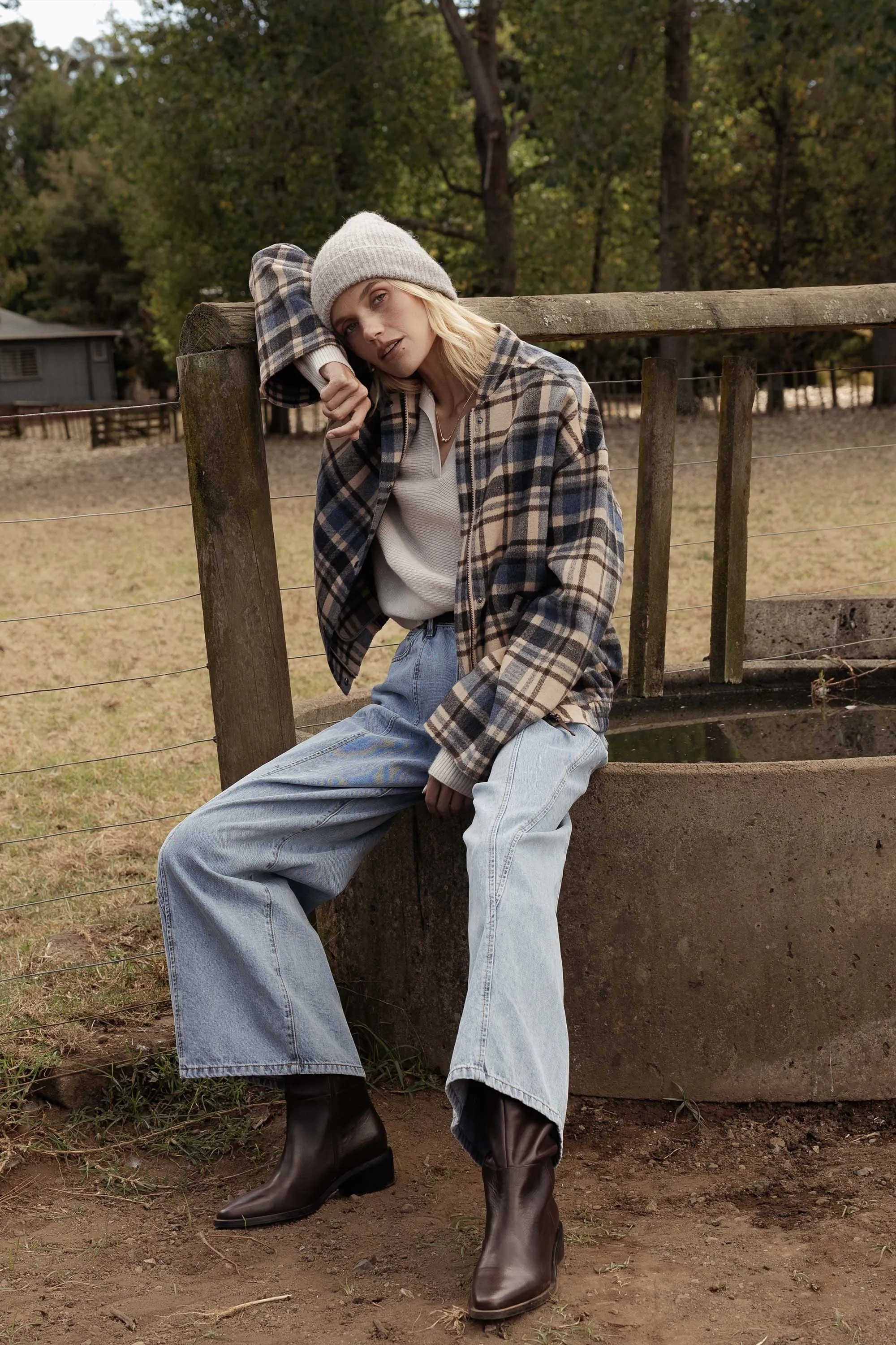 The Wool Blend Bomber Coat