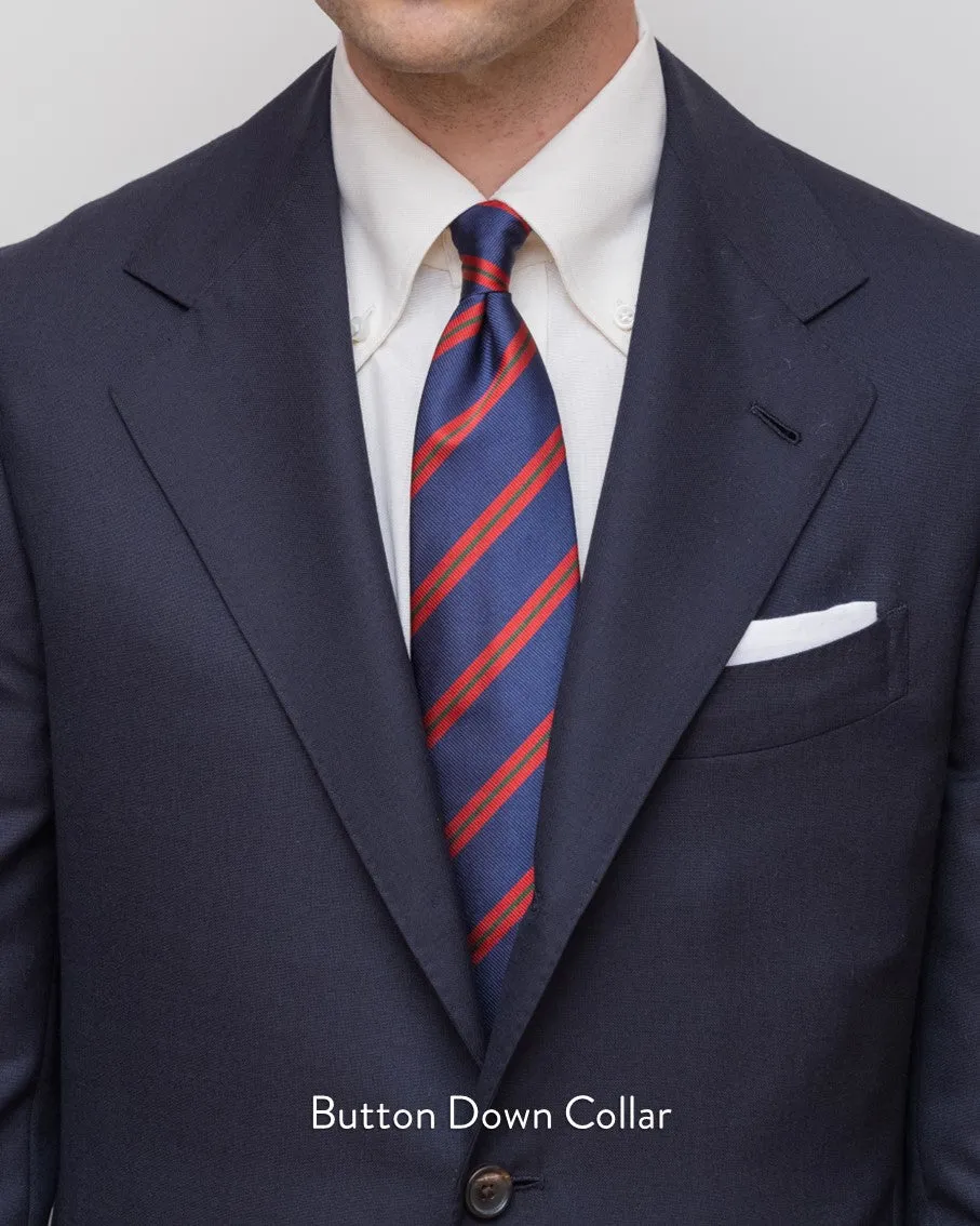Thomas Mason Green Bordeaux Tattersall Check