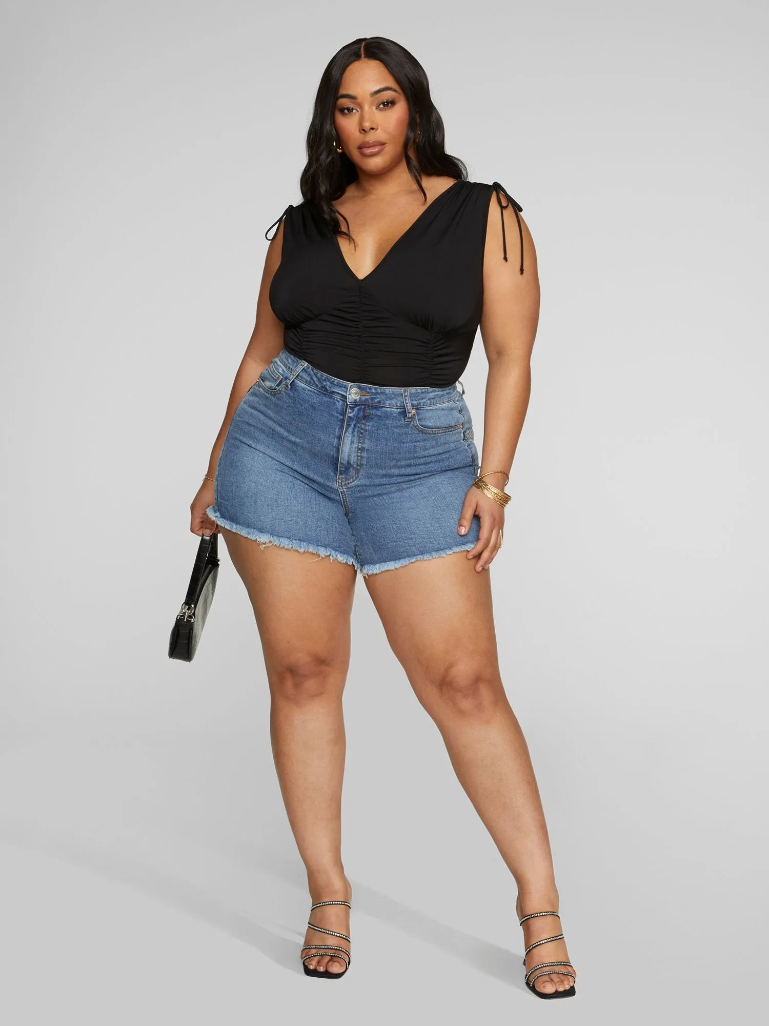 Tiana Ruched Sleeveless Top