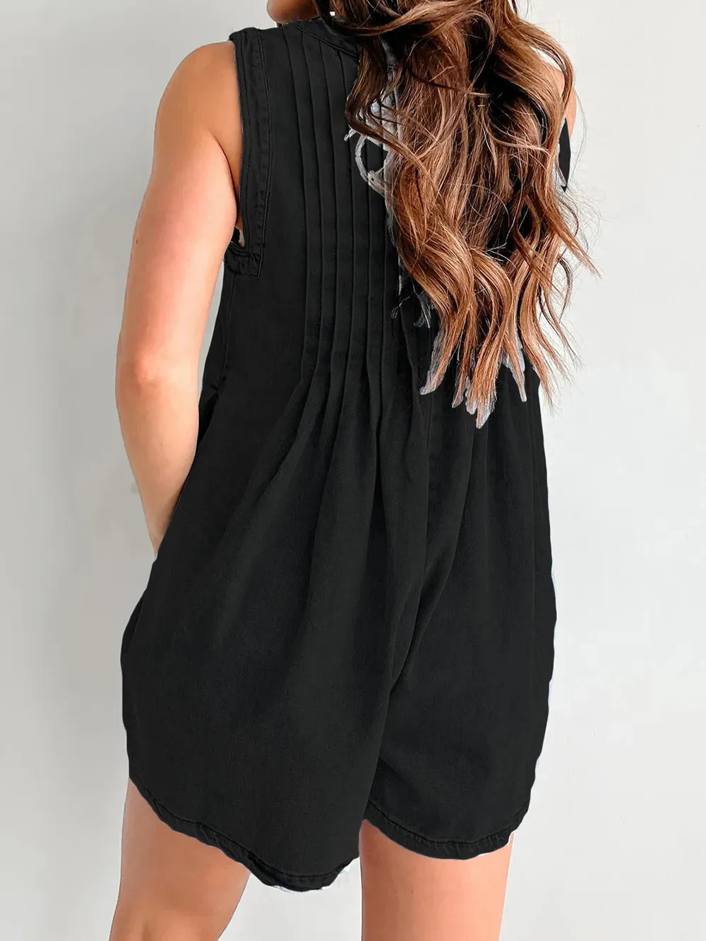 Tied Romper with Pockets