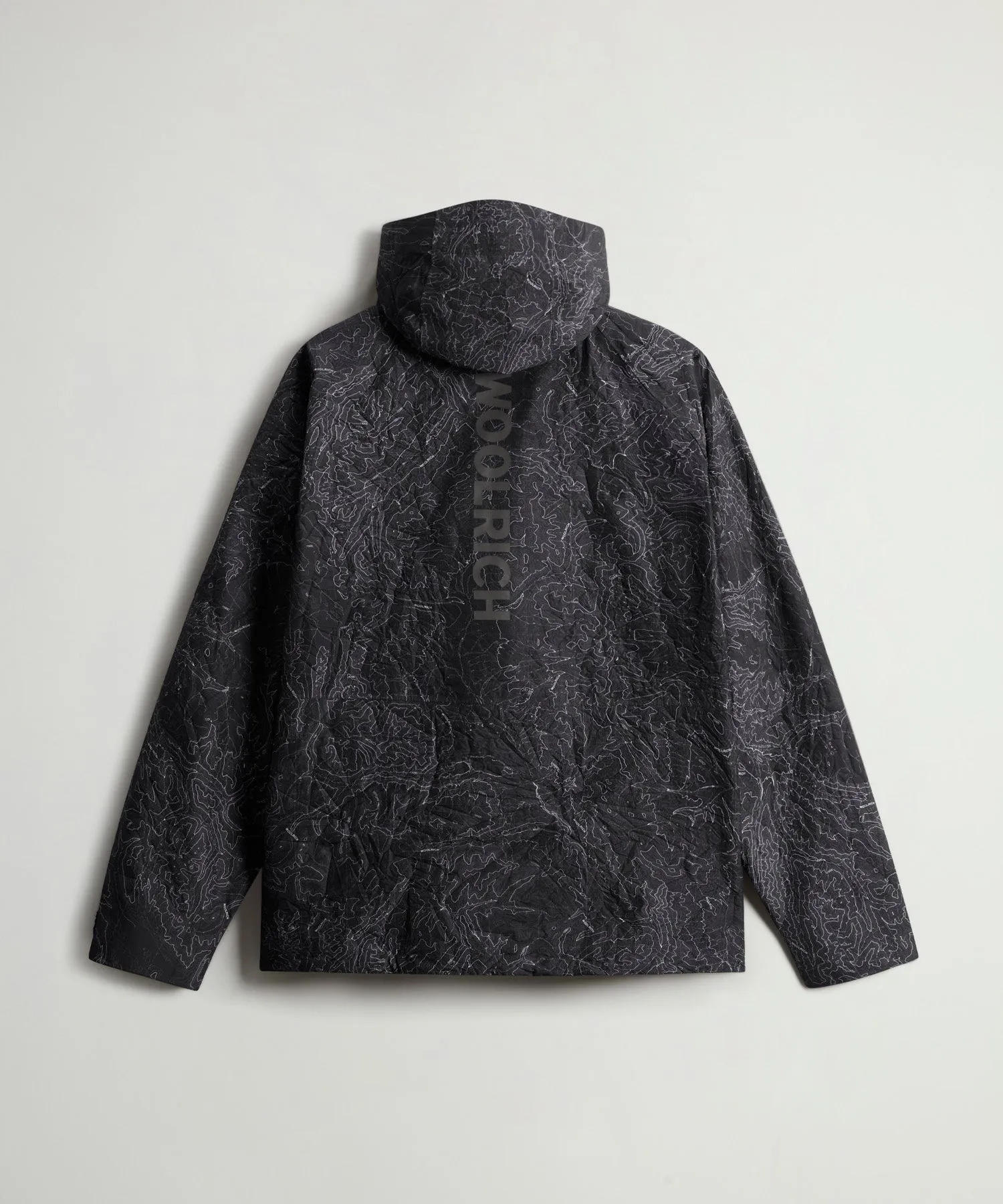 Todd Snyder x Woolrich 3-Layer Map Jacket in Black