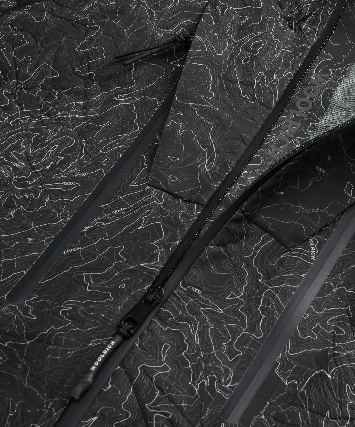 Todd Snyder x Woolrich 3-Layer Map Jacket in Black