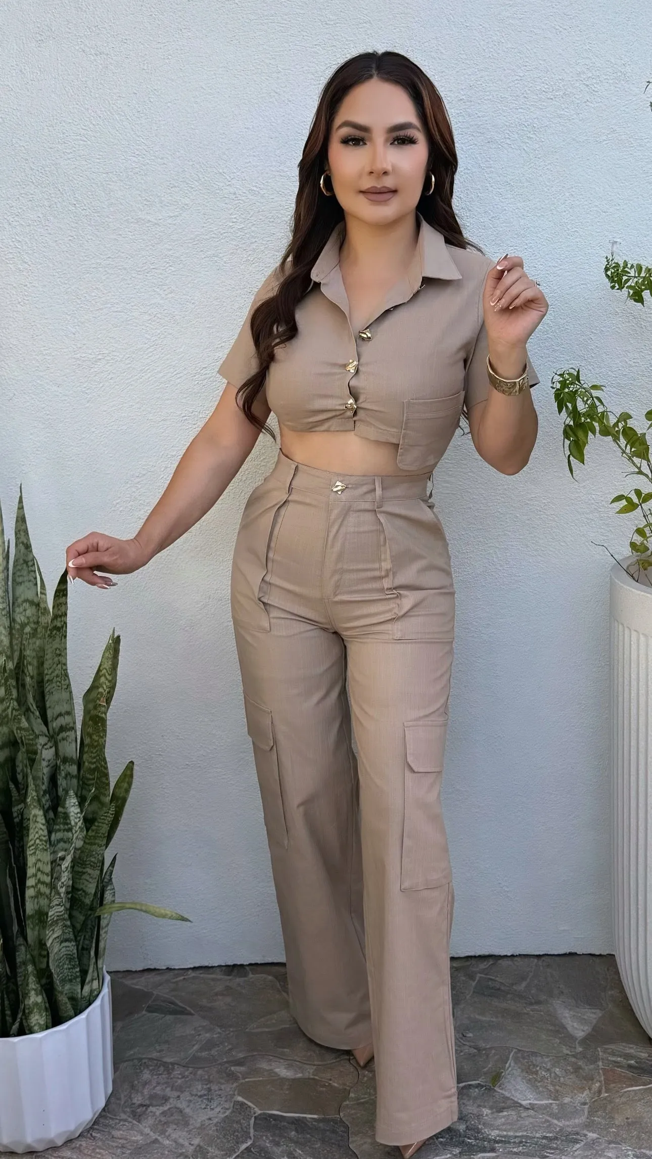 TONYA  BEIGE SET