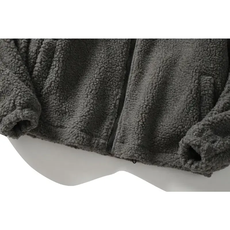 Trendy Y2K Jacket with Letter Pattern and Turndown Collar