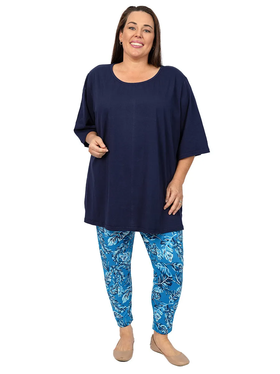 Truly Leggings - Blue Print*